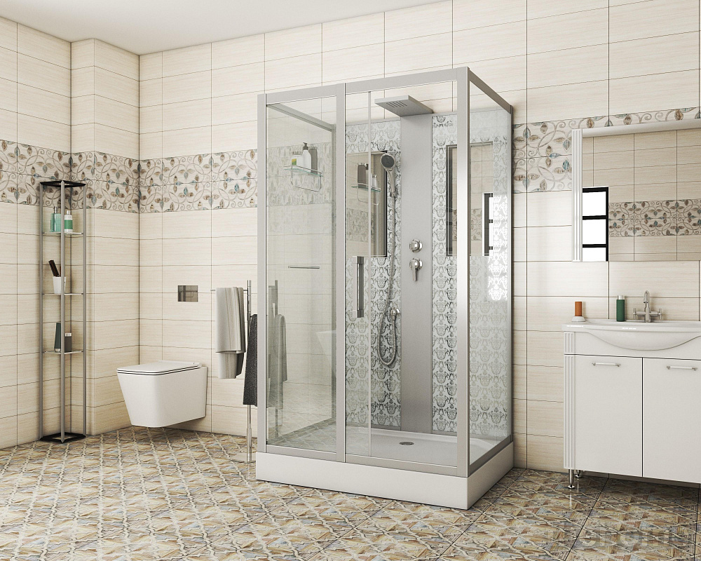Душевая кабина Niagara Luxe NG-7711WBK 90х120х210 стекло прозрачное - 2