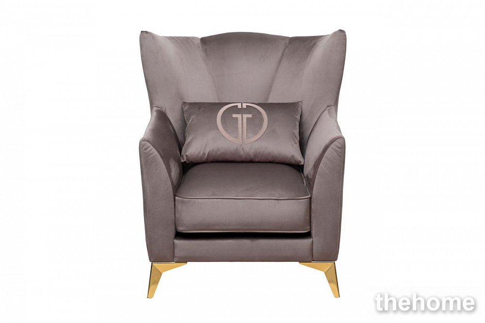 Кресло Siena велюр серый Colt017 17 83*82*93см Garda Decor - TheHome