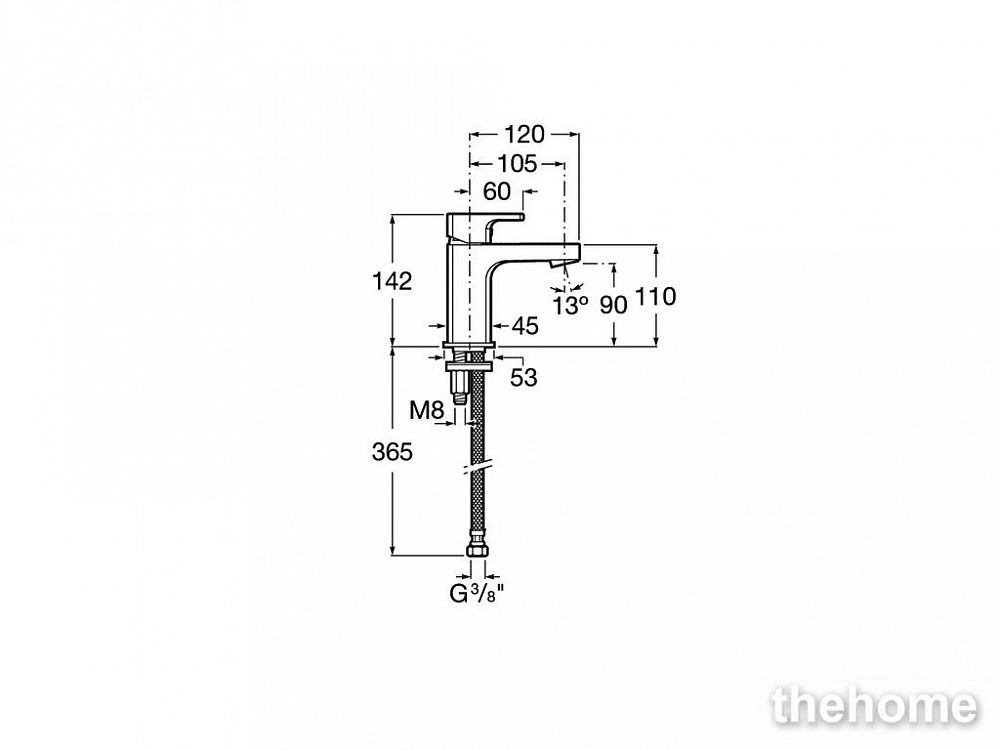 Смеситель Roca L90 5A3B01C00 для раковины, хром - 2