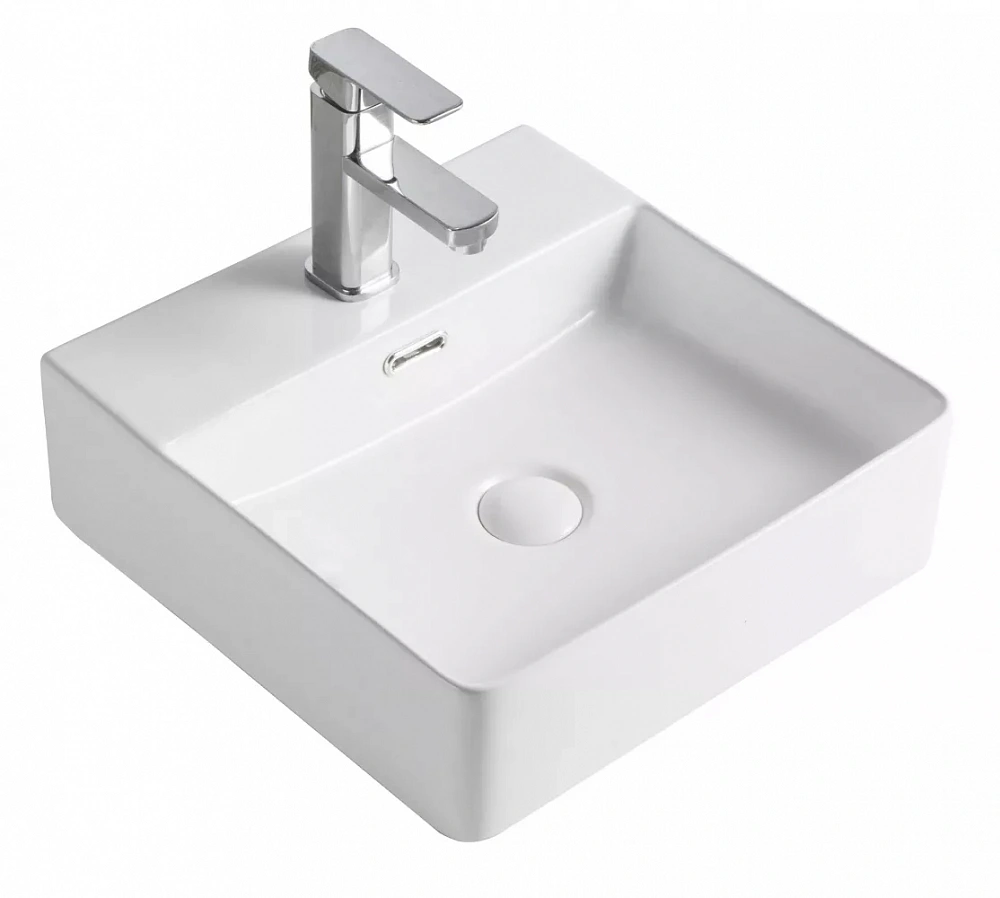 Раковина Orange B04-405w накладная 41x42см белая - TheHome