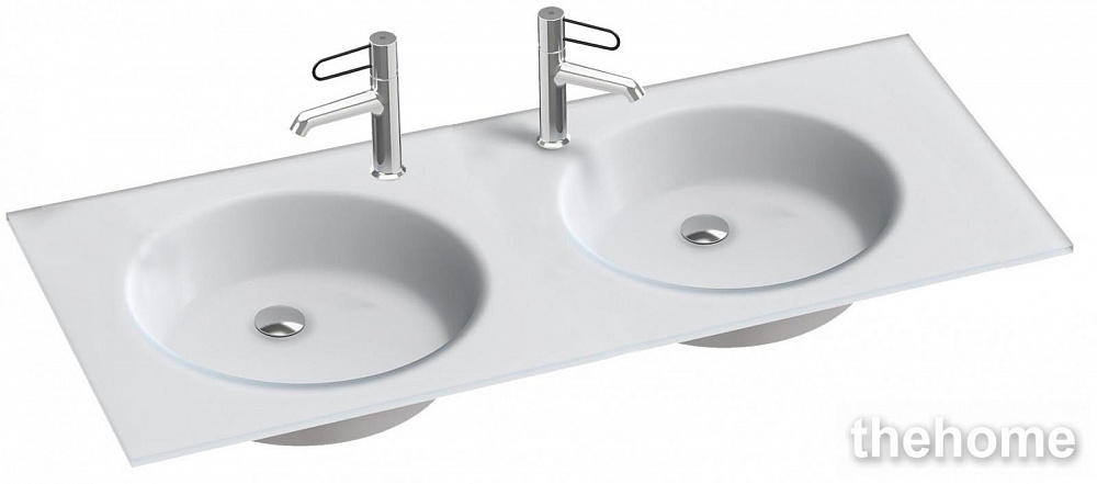 Стеклянная раковина Jacob Delafon Odeon Rive Gauche EB2565-DE1 120 см белая матовая - TheHome