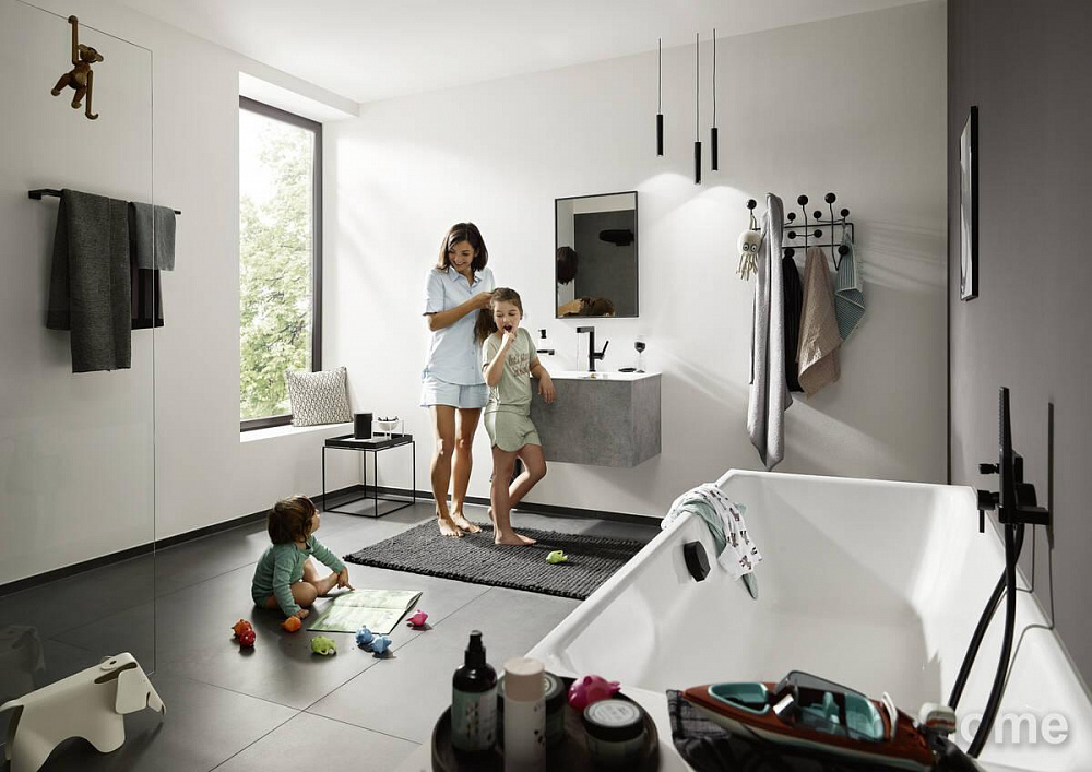 Смеситель Hansgrohe Finoris для раковины 76063670 черный - 13