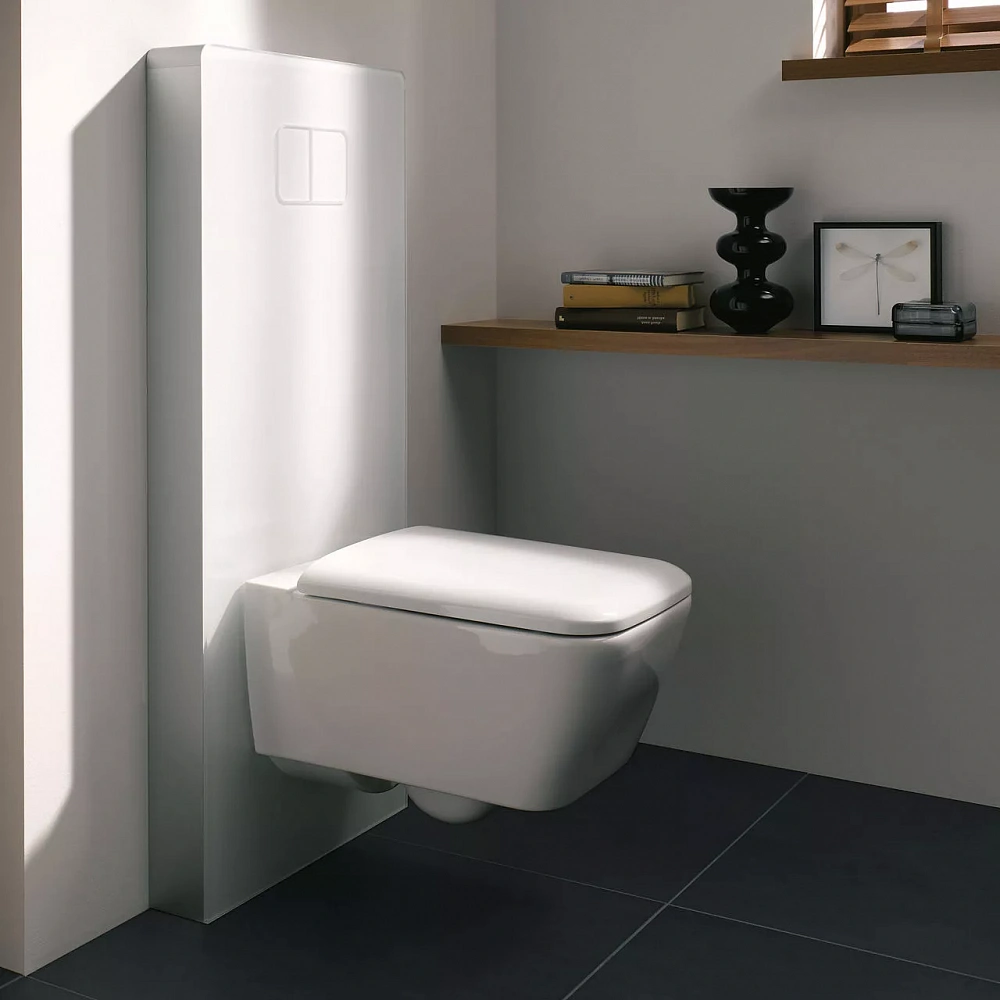 Подвесной унитаз Geberit iCon Square 201950000 безободковый - 4