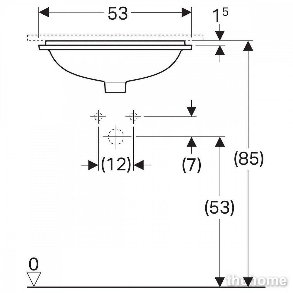 Раковина Geberit Variform 53см 500.762.01.2 белая - 4