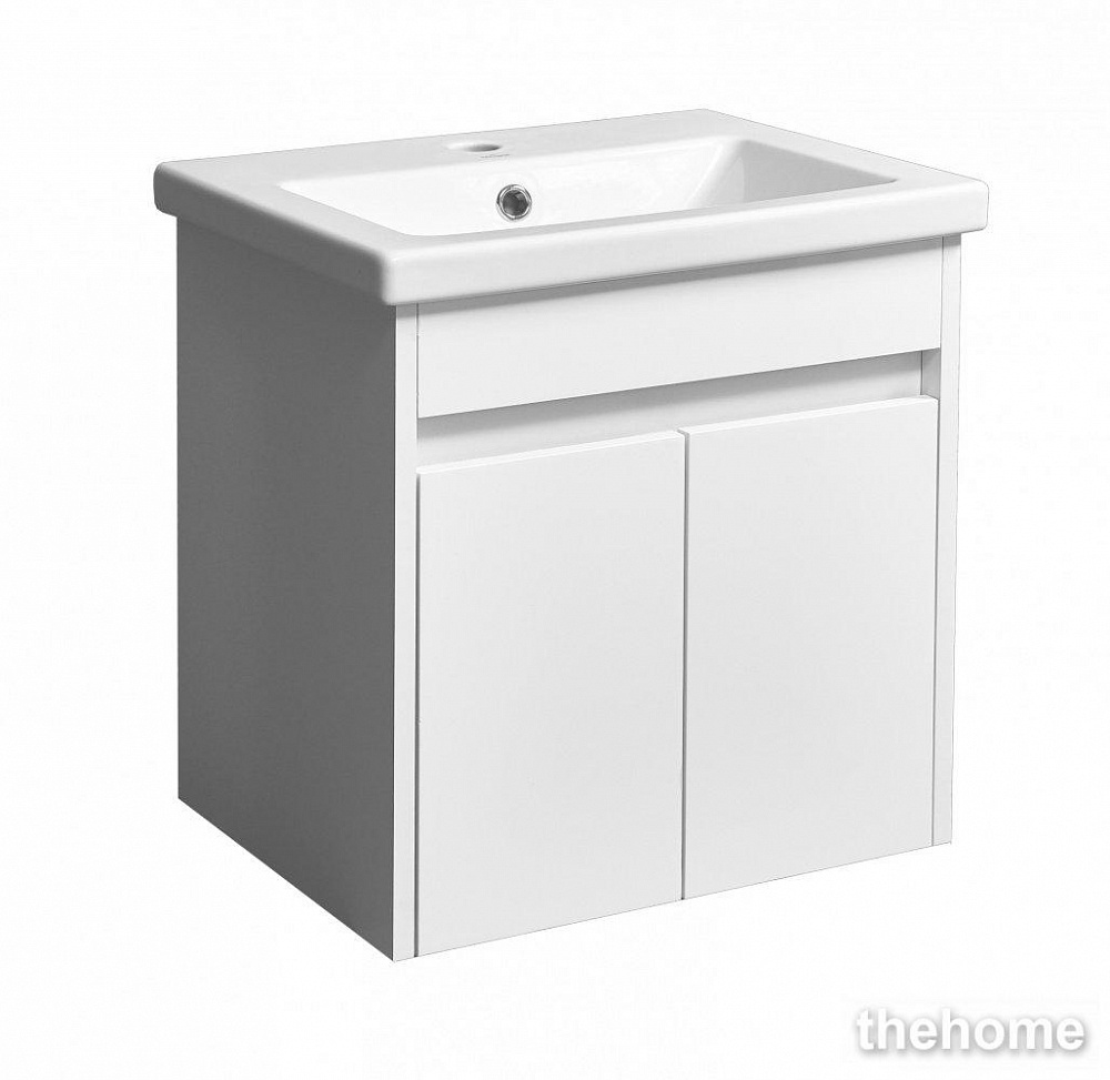 Тумба под раковину Stella Polar Фаворита 50 SP-00000166 50 см подвесная, белая - TheHome