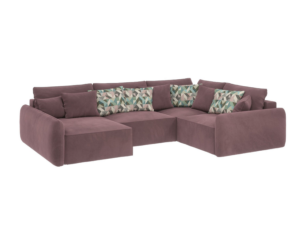 Диван угловой DeeOne Портленд-8 AAA4157007 розовый - TheHome