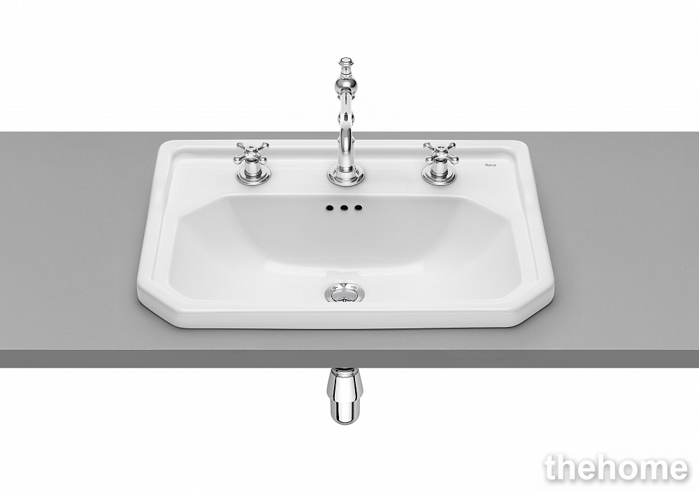 Раковина накладная 60 см Roca Carmen 3270A5003, белый - TheHome