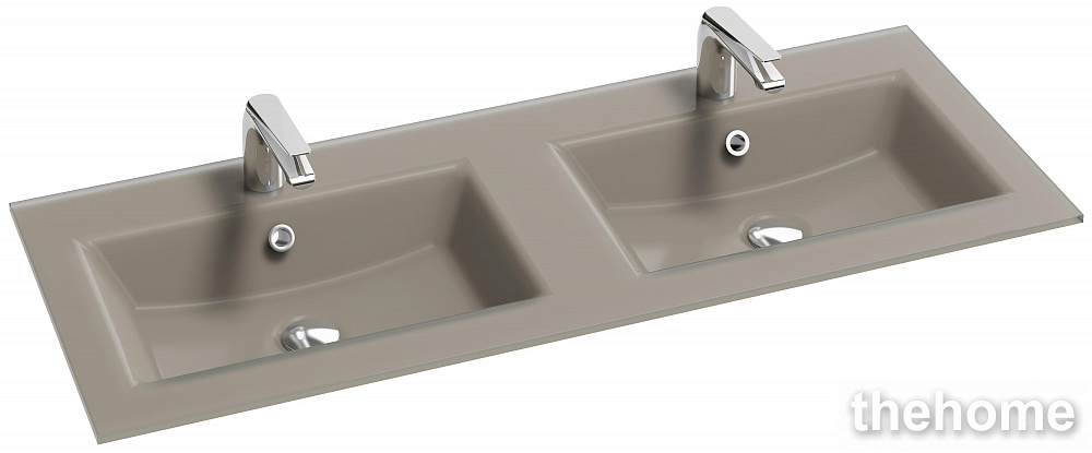 Раковина Jacob Delafon Sherwood EB1831RU-DE5 120 см, матовый базальт - TheHome