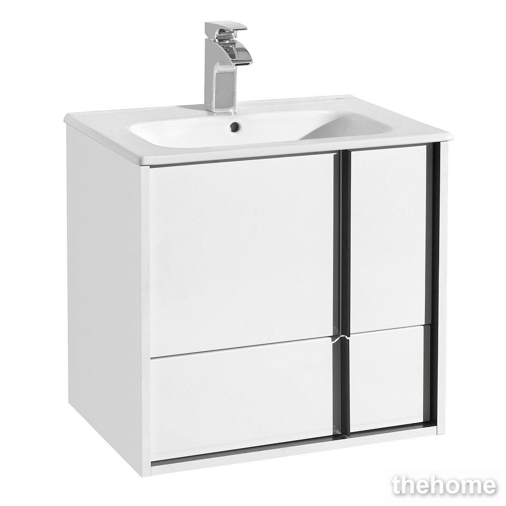 Тумба под раковину Aquaton Ривьера 60 1A238801RVX20 белая матовая - TheHome