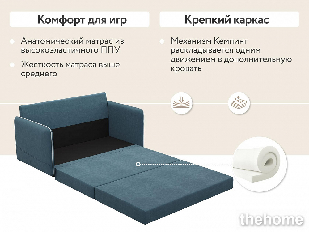 Диван прямой DeeOne Слим Kids AAA41390005 синий - 6