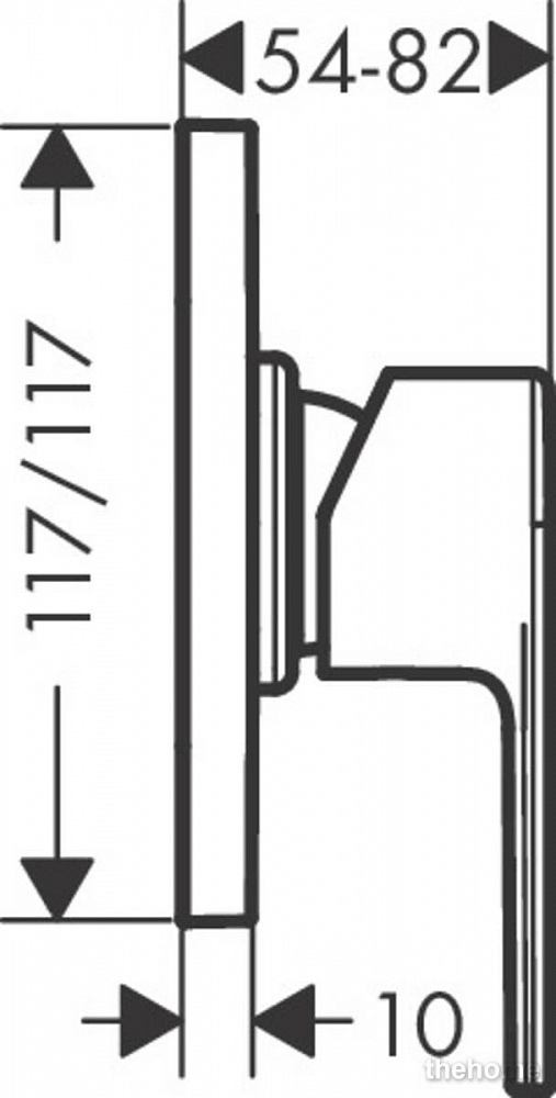 Смеситель Hansgrohe Vernis Shape для душа 71658000 хром - 2