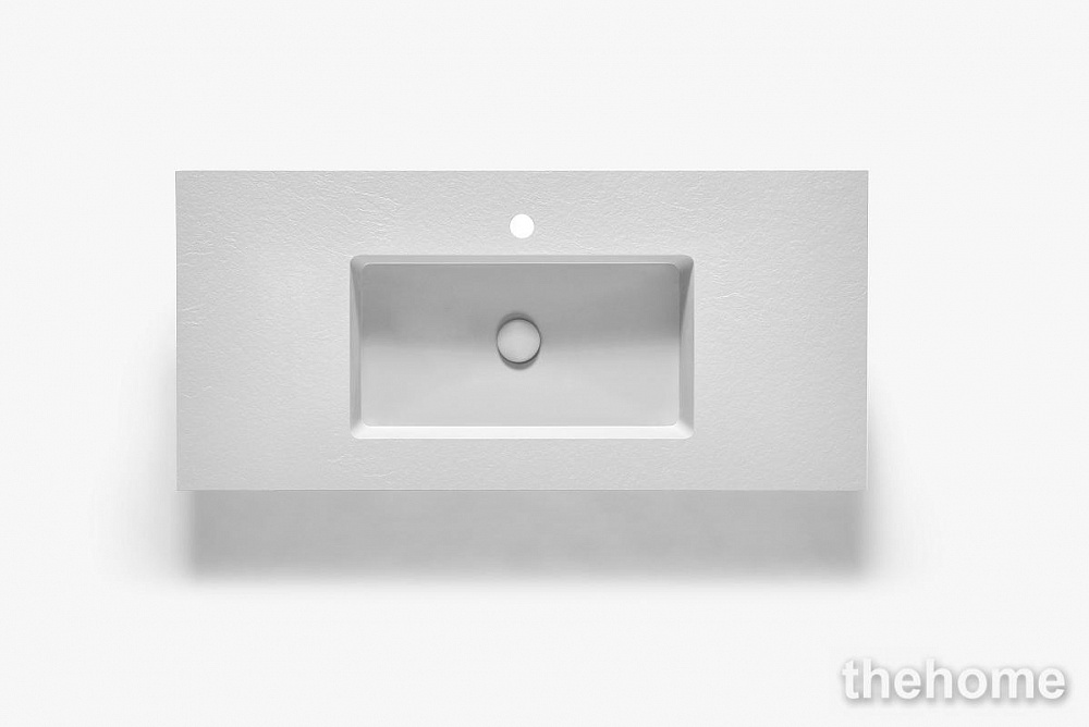 Раковина-столешница Acquabella ENCIM.INTEGRA_100_S/F_SLATE_BIANCO 100х46 см blanco - TheHome