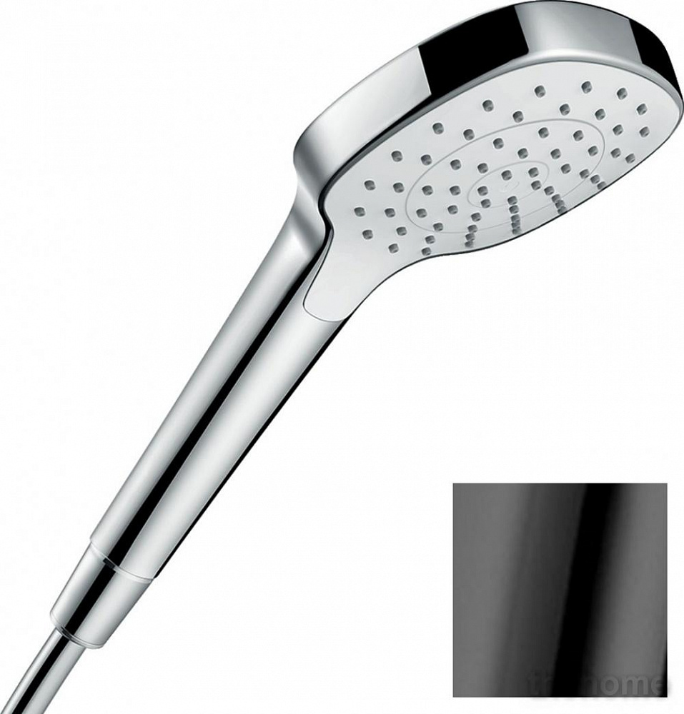 Душевая лейка Hansgrohe Croma Select E 1jet 26814340, шлифованный черный хром - TheHome