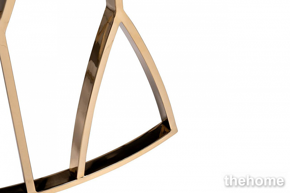 13RXCT3104-GOLD Стол журнальный стекло черн./золото d90*45см Garda Decor - 3