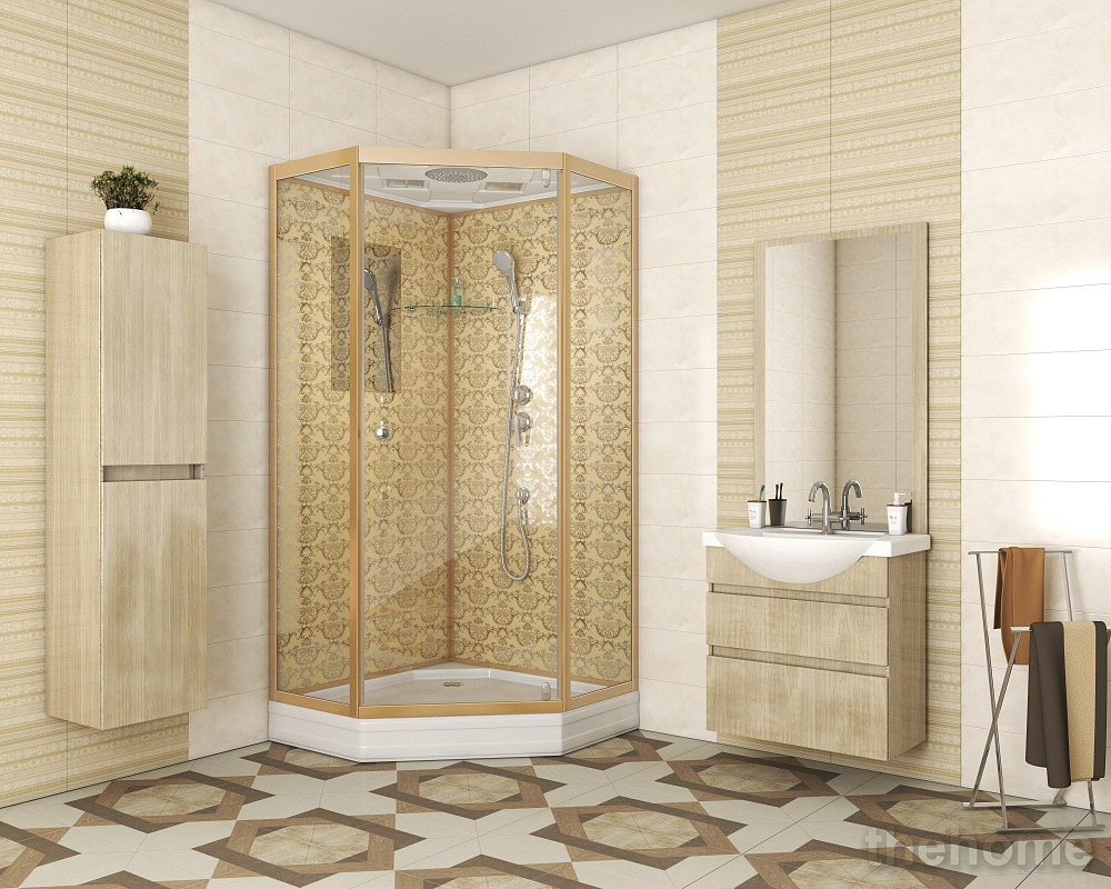 Душевая кабина Niagara Luxe 7701DG 90x90x210 стекло прозрачное - 2