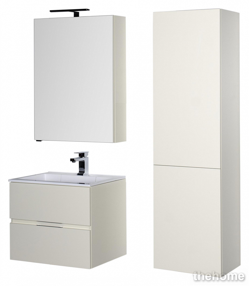 Зеркало-шкаф Aquanet Алвита 70 крем - 4