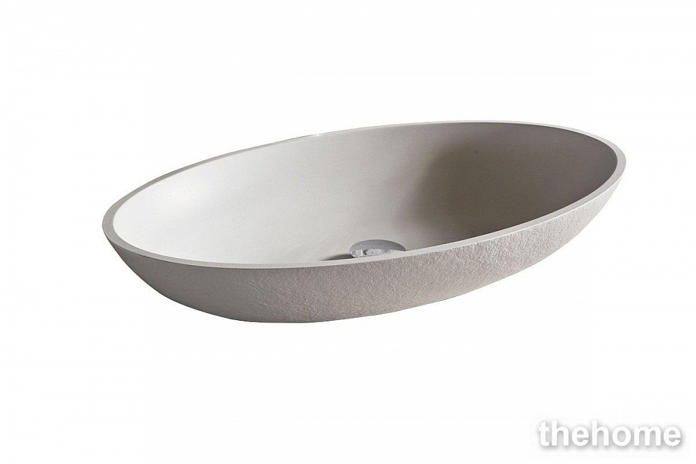 Раковина накладная Acquabella Lavabo ON-TOP LAVABO_ON-TOP_OVAL_SLATE_BLANCO 58х38х11 см blanco - TheHome