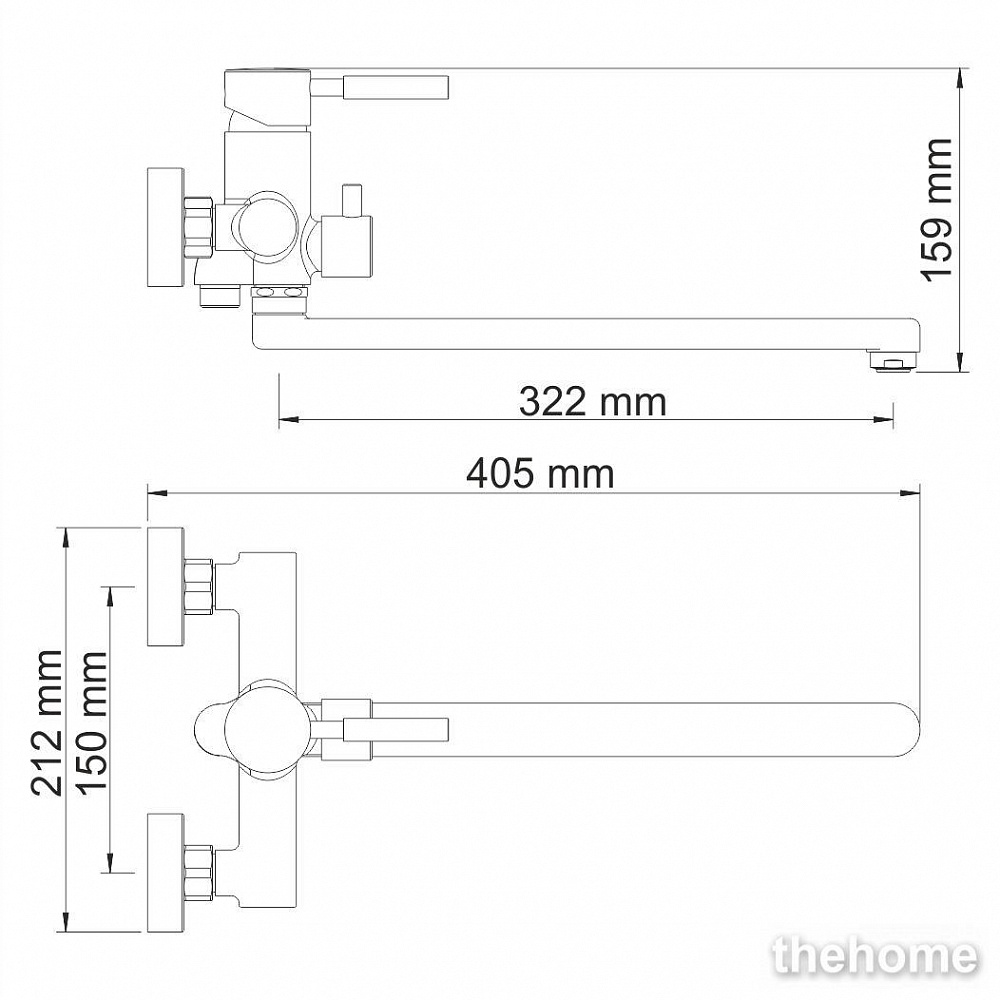 Смеситель Wasserkraft Main 4102L для ванны - 3