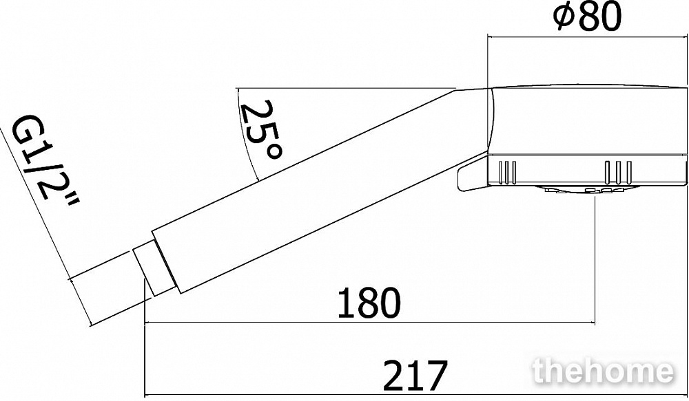Душевая лейка Paffoni Majorca ZDOC070NO - 2