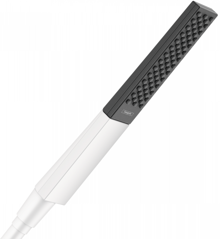Ручной душ Hansgrohe Rainfinity Baton 100 1jet 26866700, белый матовый - TheHome