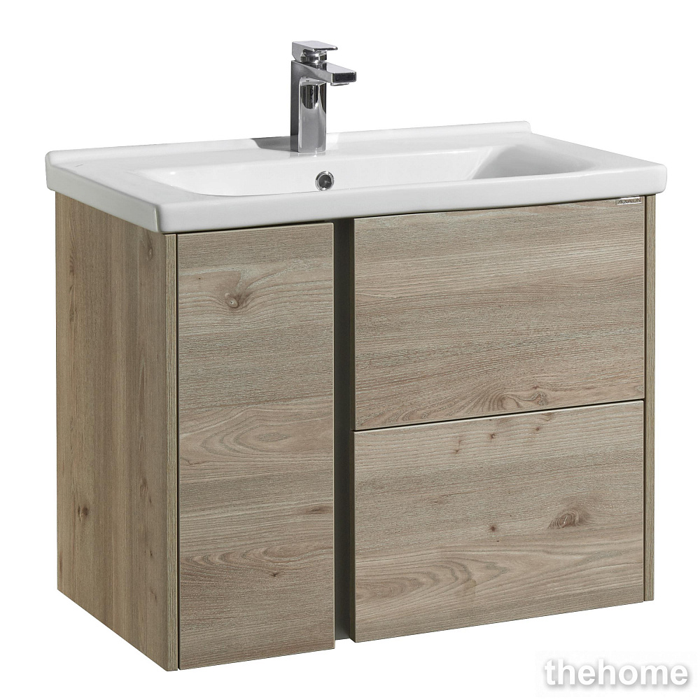 Тумба под раковину 75 см Aquaton Стоун 1A228201SX850 коричневый - TheHome