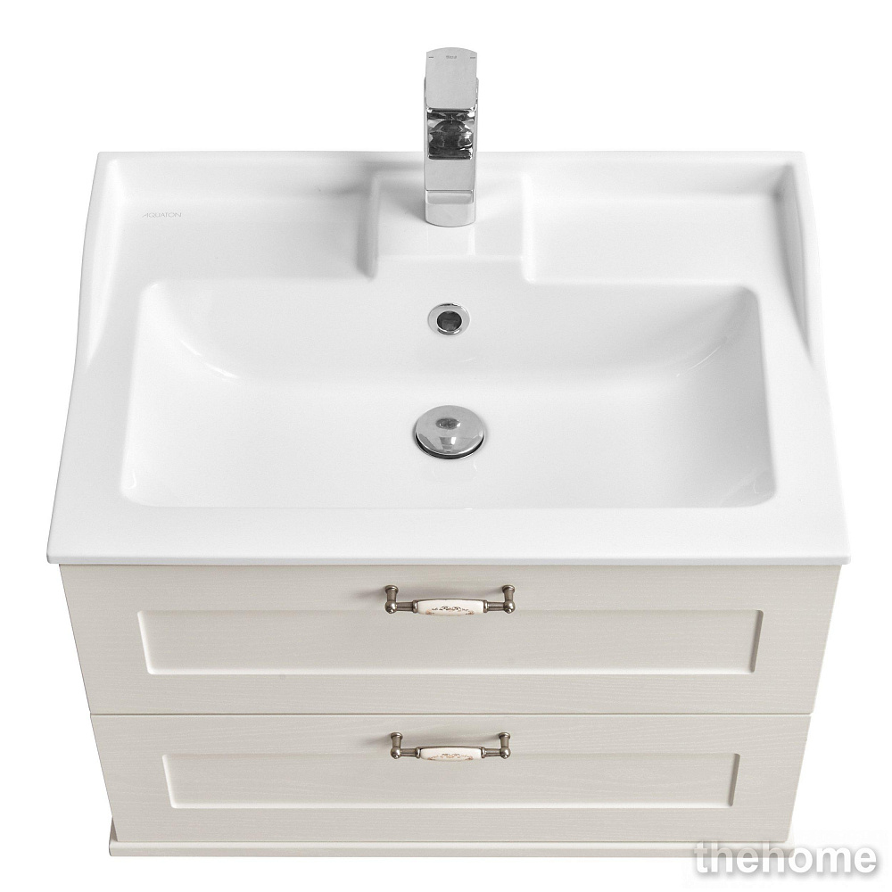 Тумба под раковину Aquaton Леон 65 1A187001LBPS0 дуб белый - 2