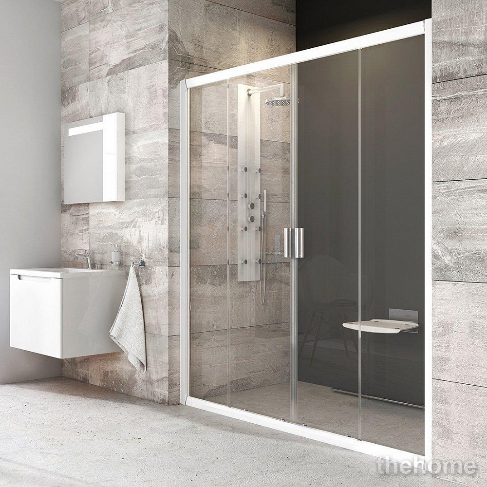 Душевая дверь Ravak BLIX BLDP4-120 белый+ прозрачное стекло - TheHome