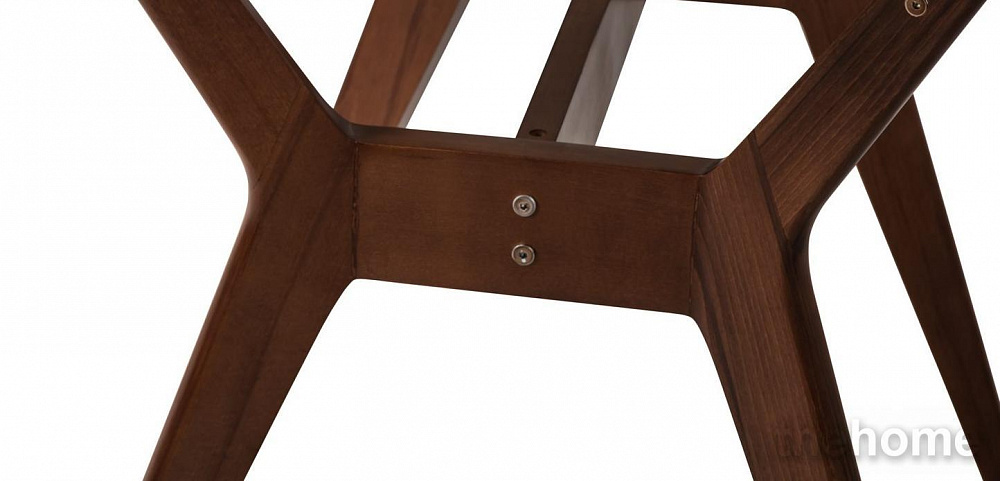 Стол R-Home Нарвик 960*960 Белый Темный орех - 5