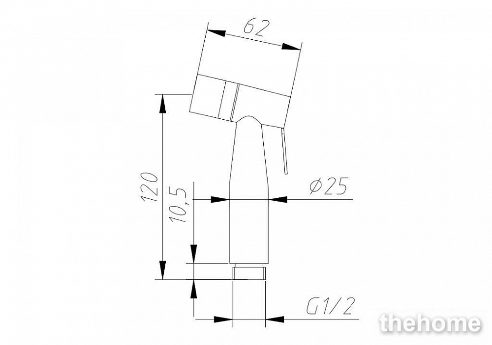 Душ гигиенический Aquanet Steel 225491 - 2