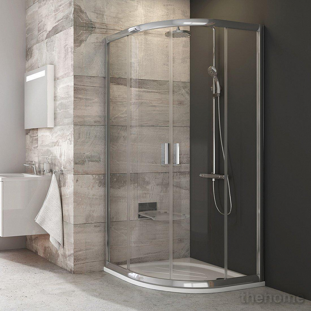 Душевой уголок Ravak BLIX BLCP4-80 блестящий+ прозрачное стекло AntiCalc - TheHome