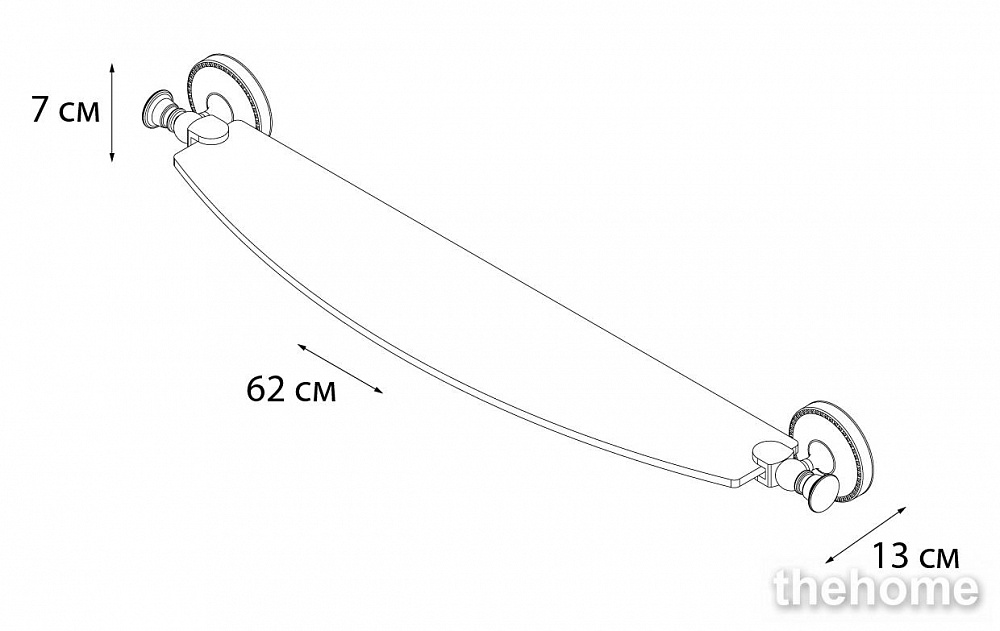 Полка стеклянная FIXSEN ADELE FX-55003 - 2