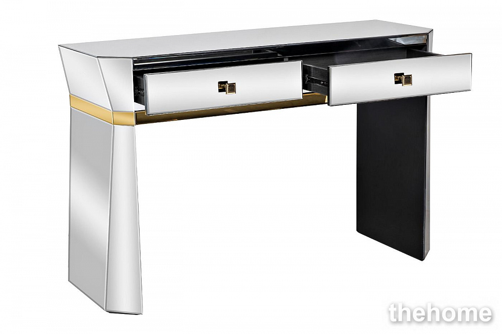KFG125 Консоль 2 ящика с золотистой отделкой 120*42*79см Garda Decor - 3