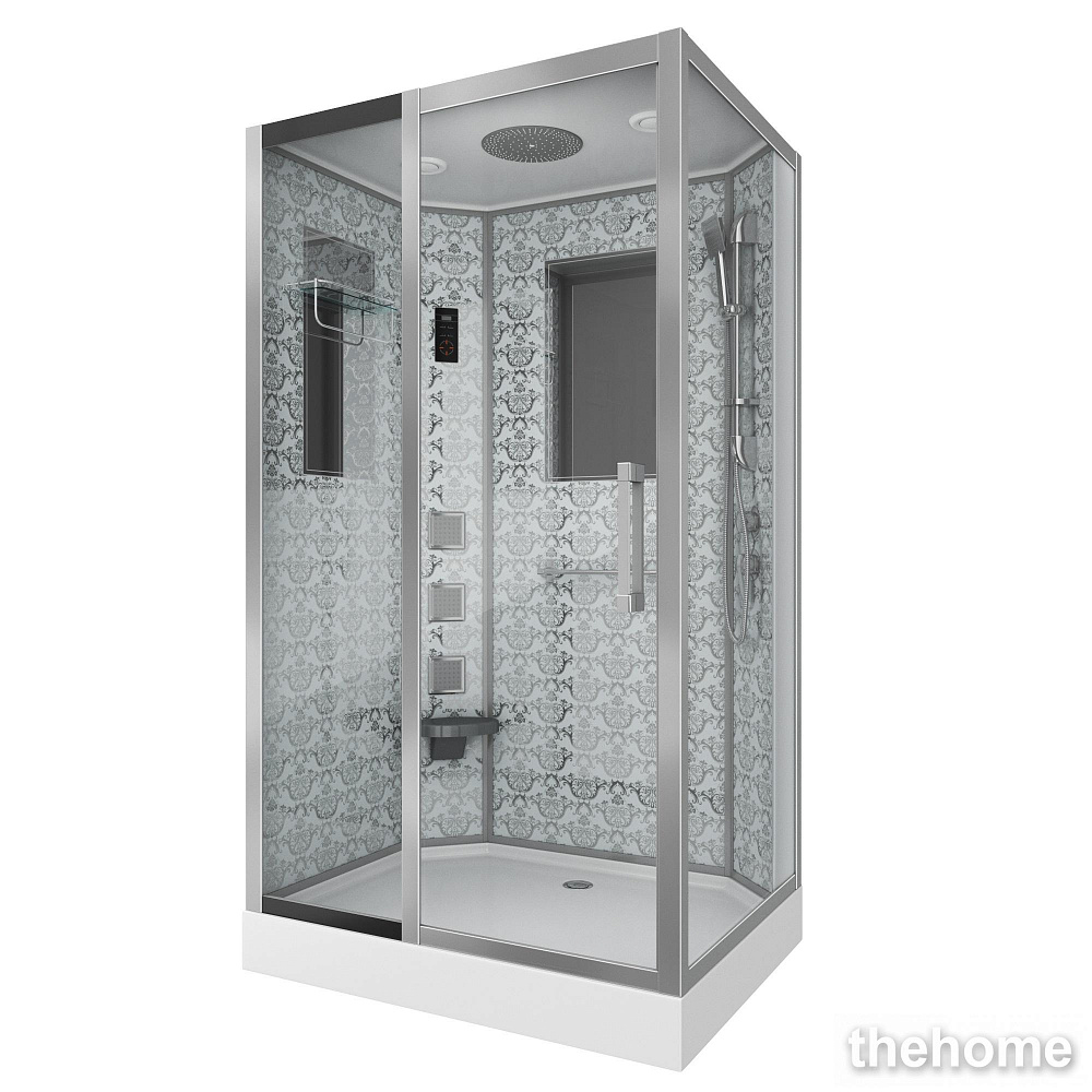 Душевая кабина Niagara Luxe NG-7711WL 120x90x220 левая с гидромассажем стекло прозрачное - TheHome