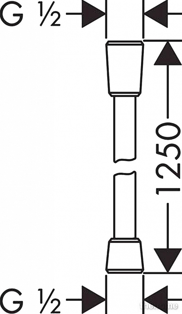 Шланг для душа Hansgrohe Sensoflex 28132000 - 4