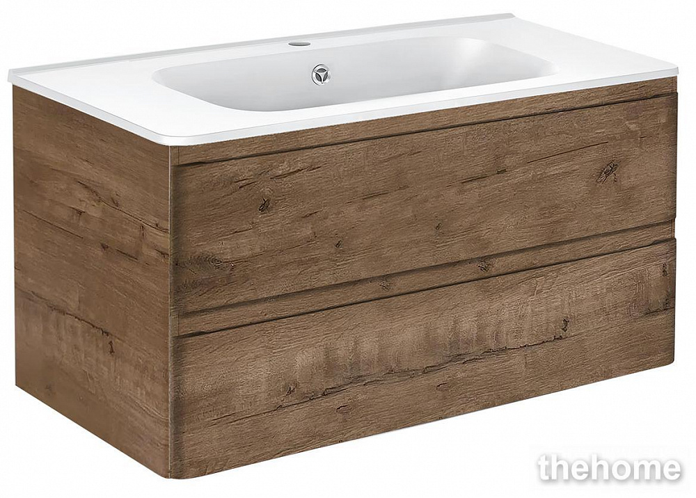 Тумба под раковину Vincea Vico 100 см подвесная, ящики soft close, V.Oak - TheHome