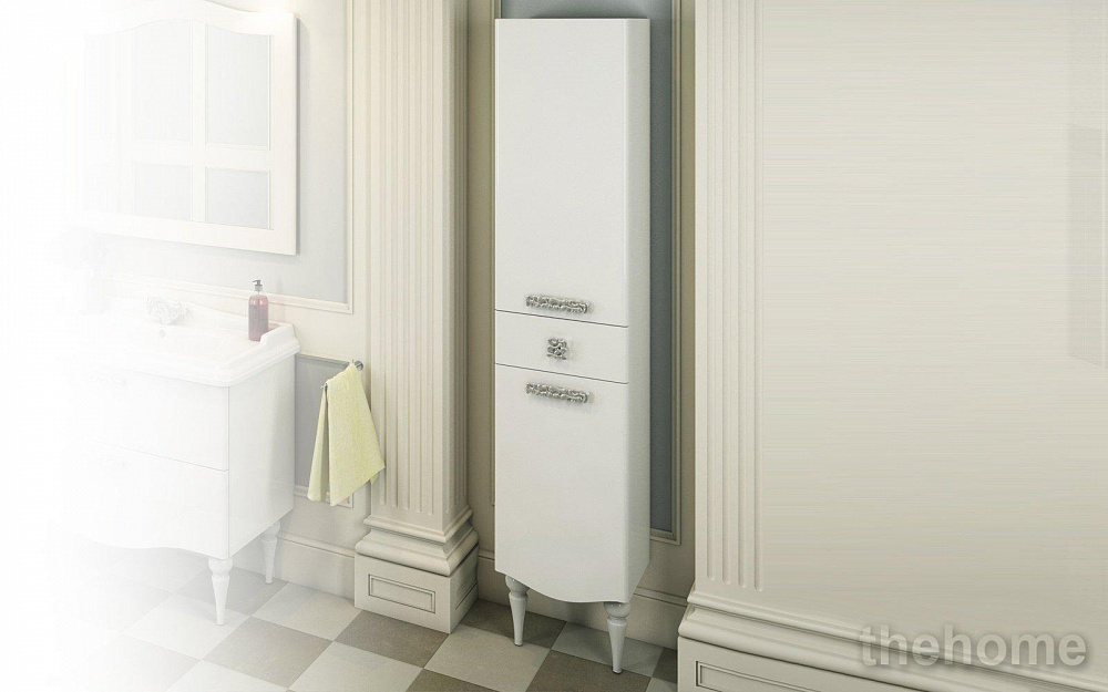 Шкаф-пенал Comforty Монако 40 L белый - TheHome