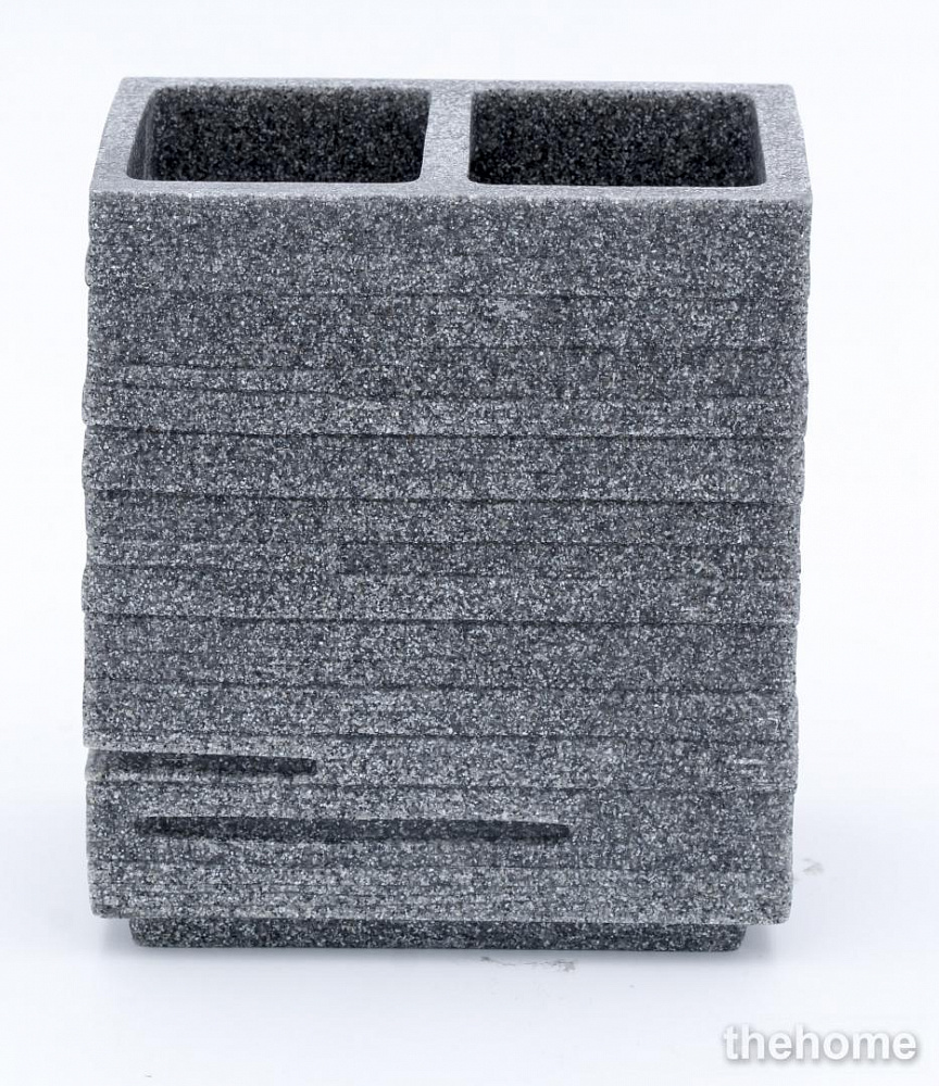 Стакан для зубных щеток Ridder Brick 22150207, серый - TheHome