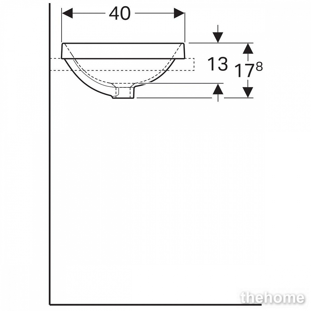 Раковина Geberit Variform 60см 500.730.01.2 белая - 5