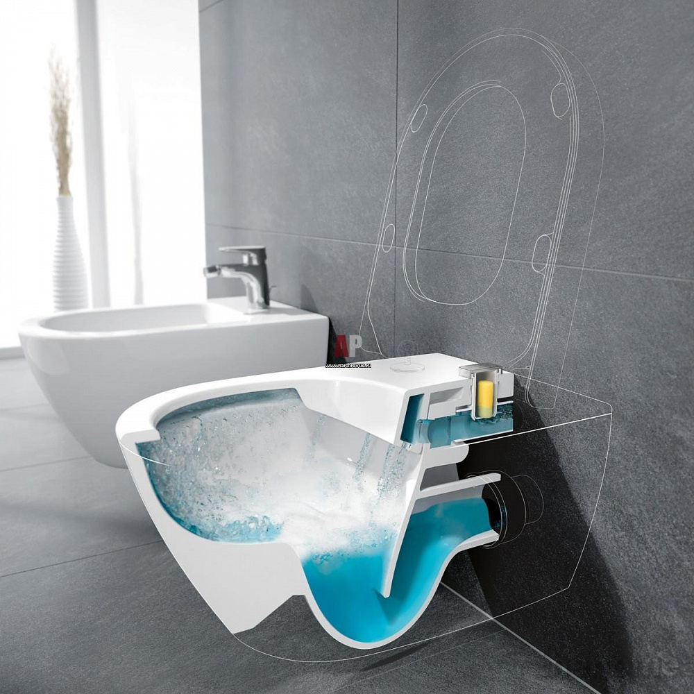 Подвесной унитаз Villeroy & Boch Subway 2.0 5614A101 - 4