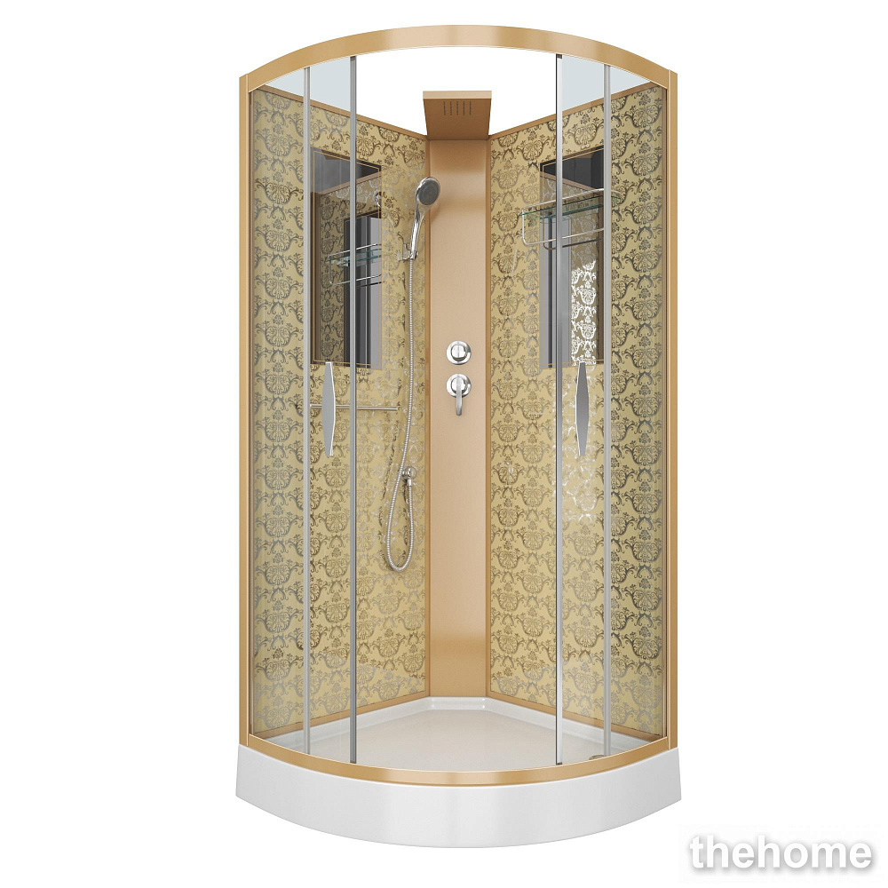 Душевая кабина Niagara Luxe NG-7715GBK 90х90х210 стекло прозрачное - TheHome