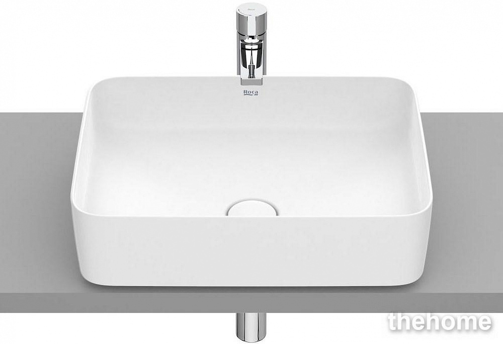 Раковина 50 см Roca Inspira square 327530620 матовый белый - TheHome