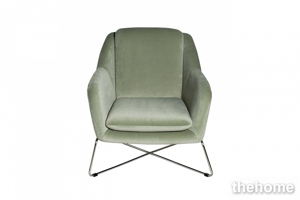 46AS-AR2976-OLV Кресло велюр светло-оливковый/хром 75*87*80см Garda Decor - TheHome