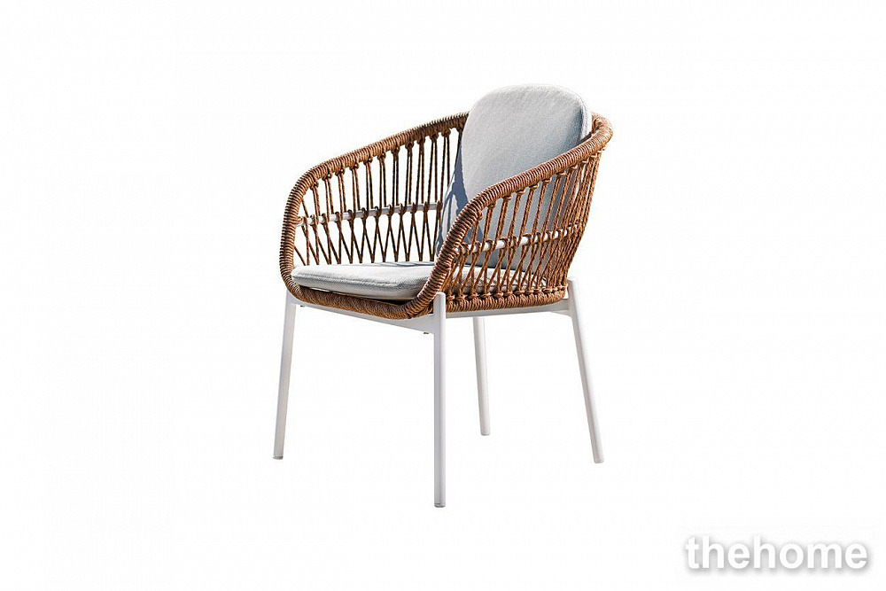 39AR-KRES-419 BEL Кресло "Бари" уличное белое 63*64*78,5см Garda Decor - TheHome