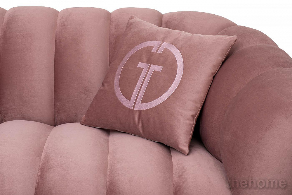 Диван Fabio трехместный велюр розовый Colton 007-ROS 239*95*72см, 2 подушки Garda Decor - 3