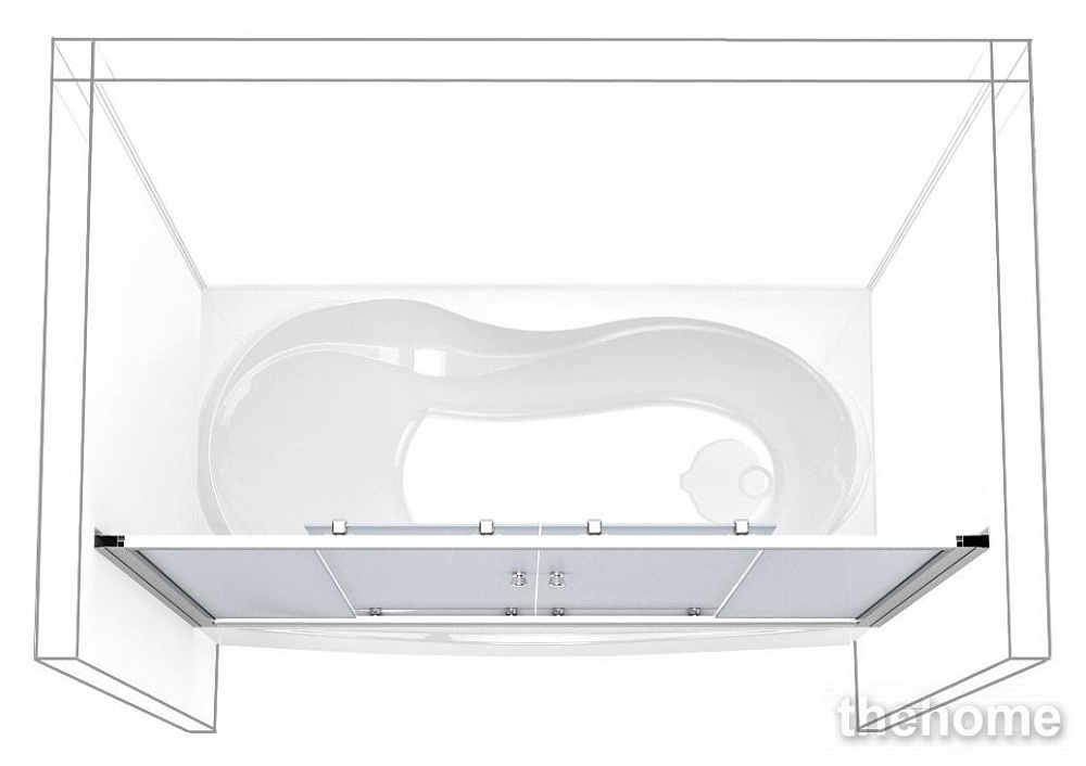 Шторка на ванну Aquanet AQ5 170 см - 5