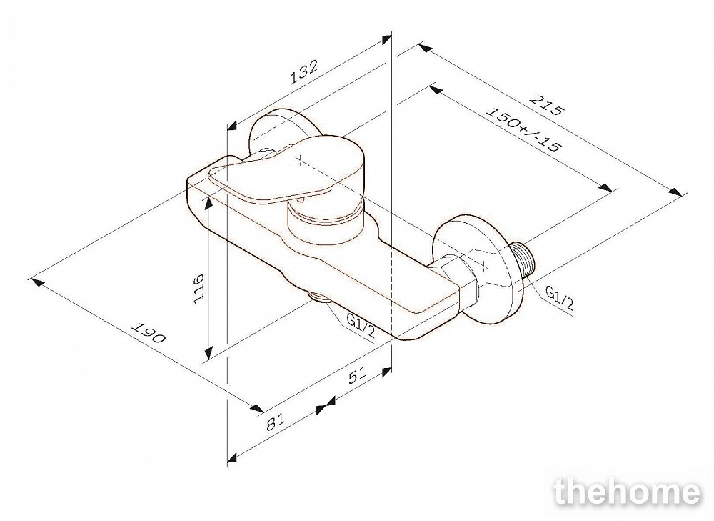 Смеситель Am.Pm X-Joy для душа F85A20022 - 8