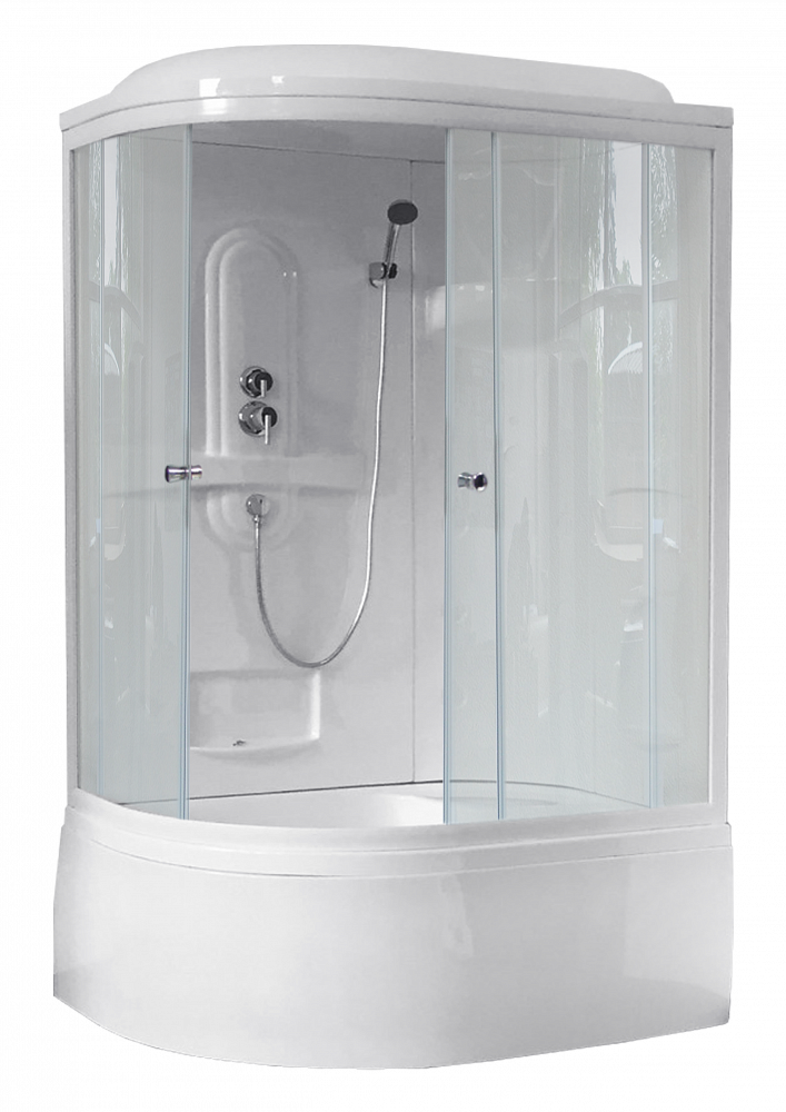 Душевая кабина Royal Bath 8120BK1-T прозрачное правая - TheHome