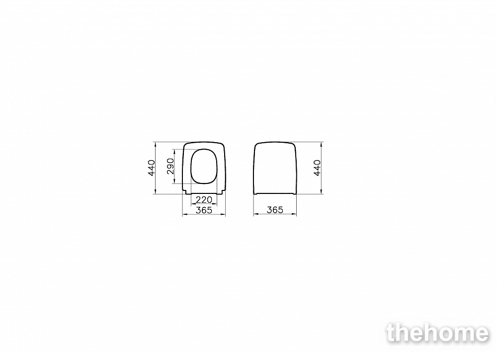 Комплект безободкового унитаза VitrA Metropole 9820B003-7201, кнопка хром - 7