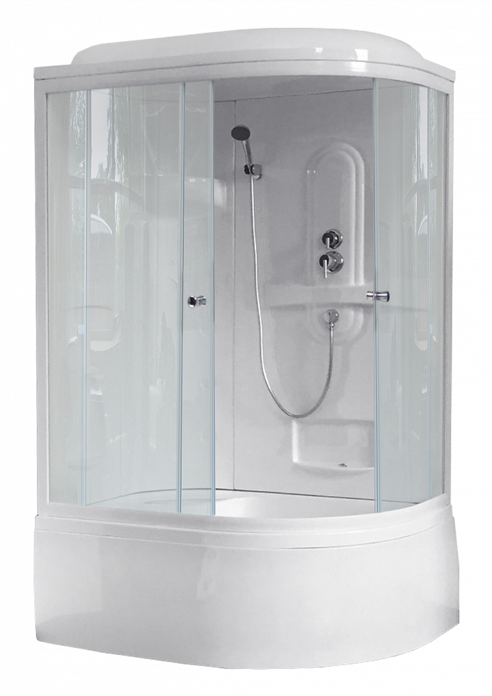 Душевая кабина Royal Bath 8120BK1-T прозрачное левая - TheHome