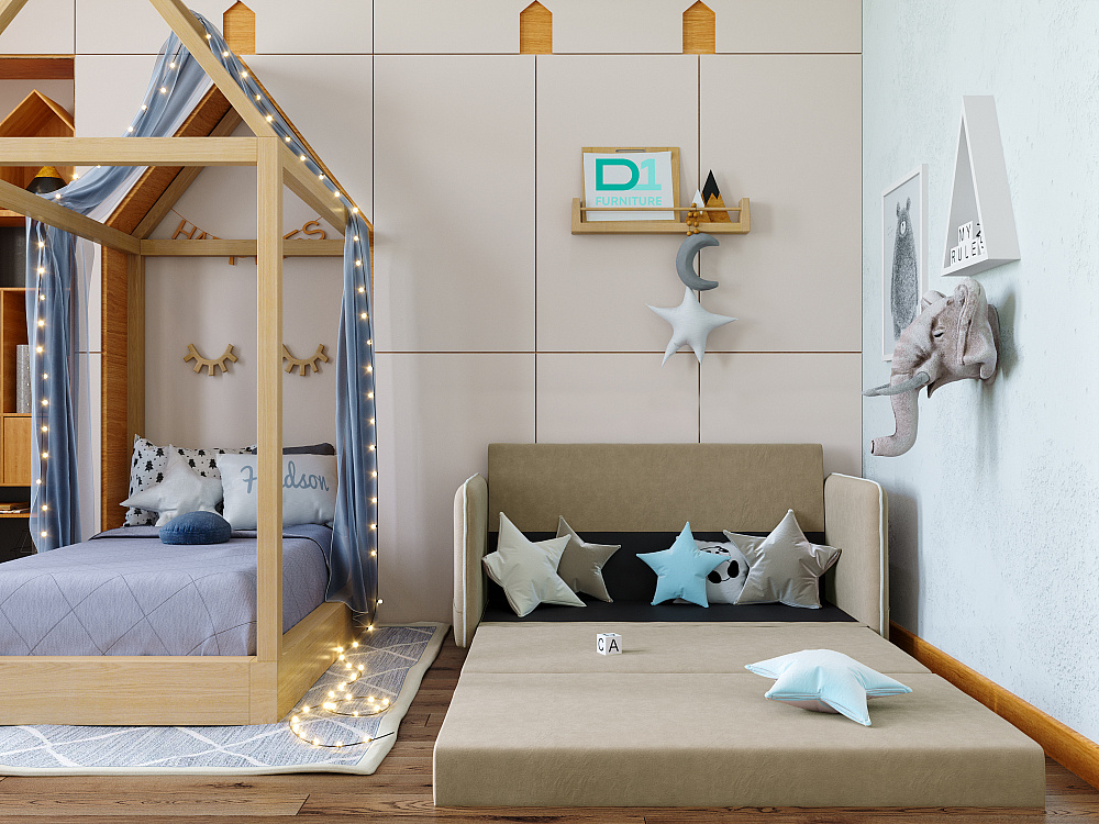 Диван прямой DeeOne Слим Kids AAA41390004 бежевый - 3